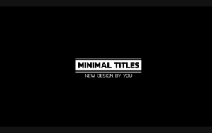 Videohive – Minimal Titles 3.0 | Premiere Pro Templates – 38418838