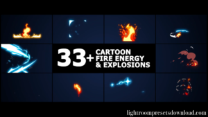 Videohive – Cartoon Fire Energy And Explosions | Premiere Pro MOGRT – 38264631