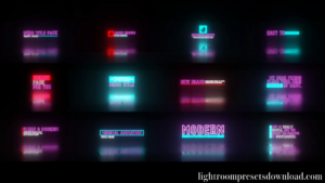 Videohive – Neon Title Pack – 38671015