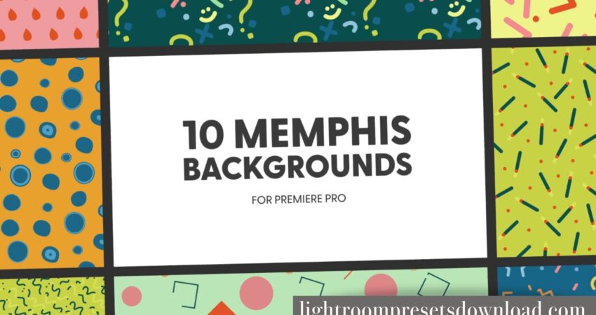 Videohive – Memphis Backgrounds – 38356135