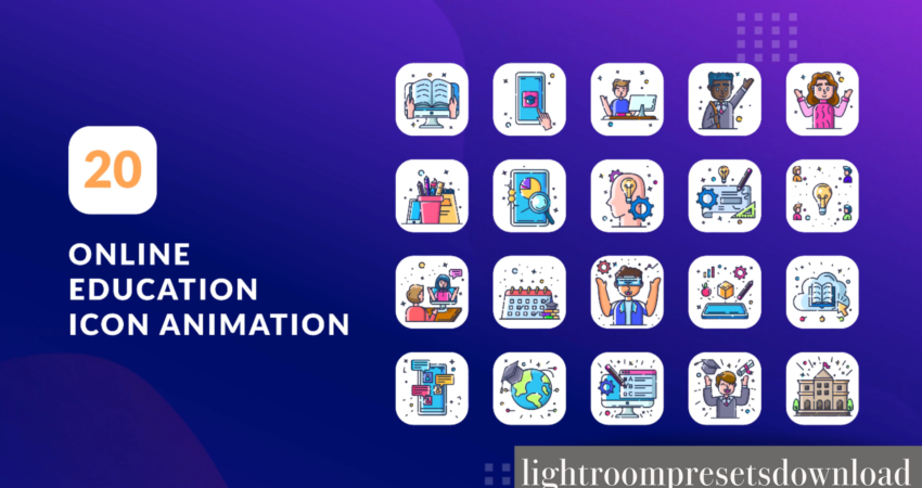 Videohive – Online Education Animation Icons | Premiere Pro MOGRT – 38427607