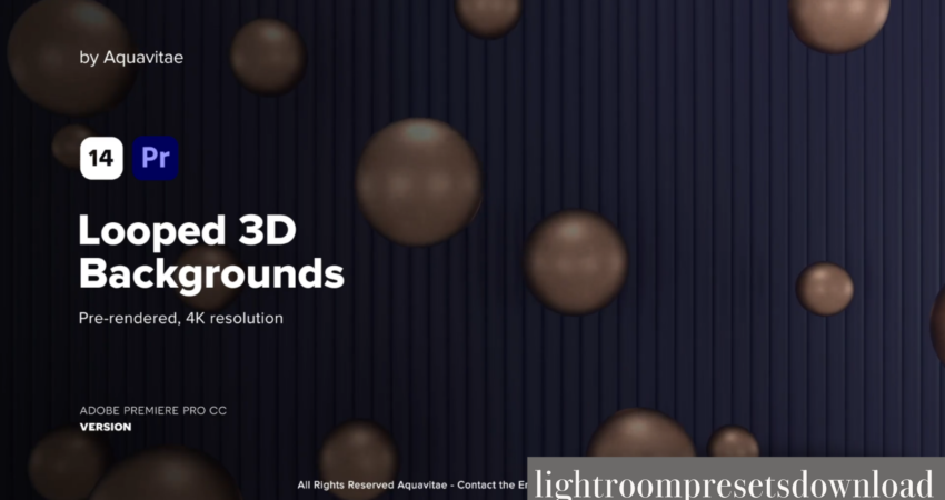 Videohive – Looped 3D Backgrounads l MOGRT for Premiere Pro – 38323575