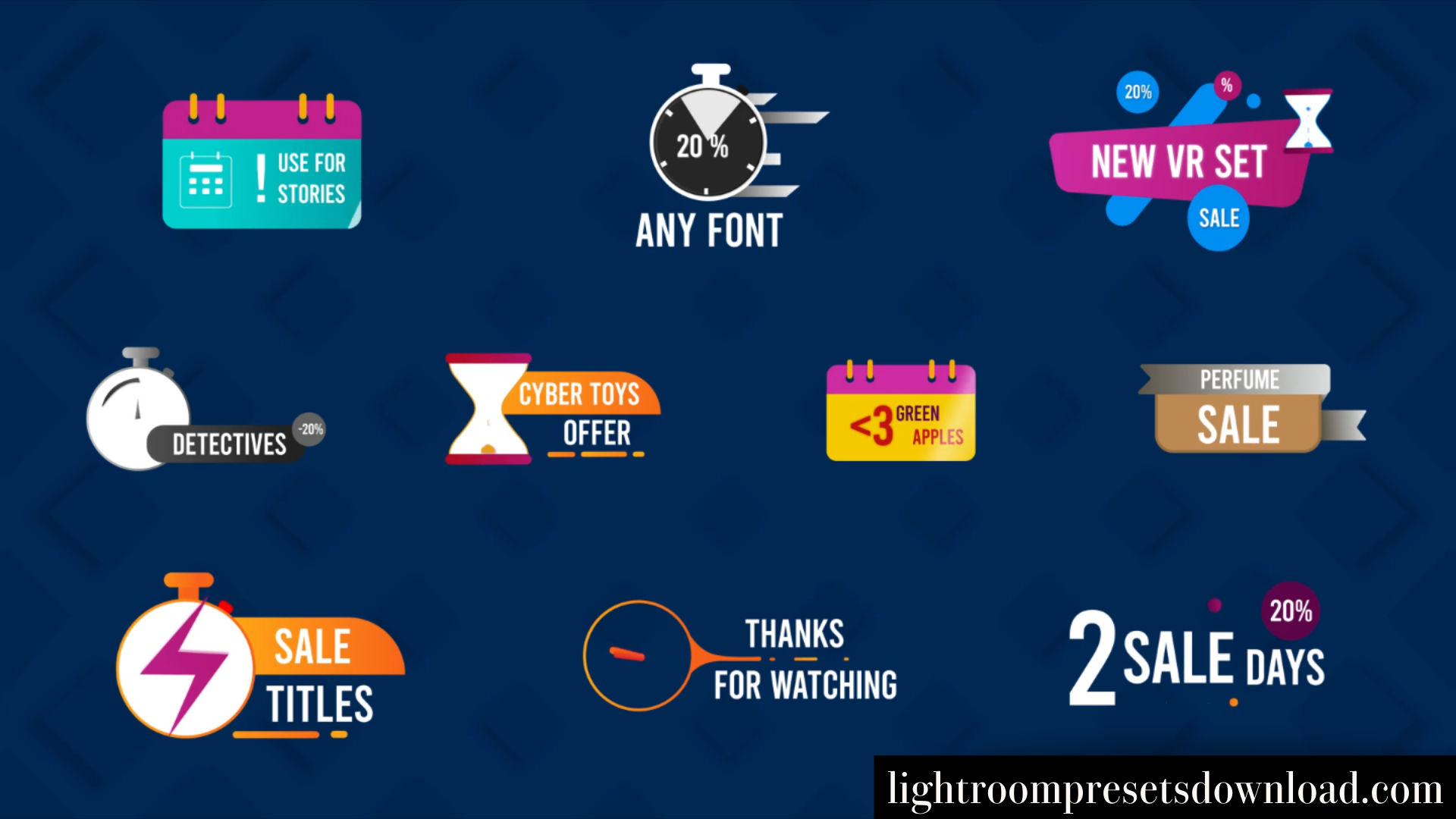 Sales Colorful Titles for Premiere Pro – Video Template – 38840292