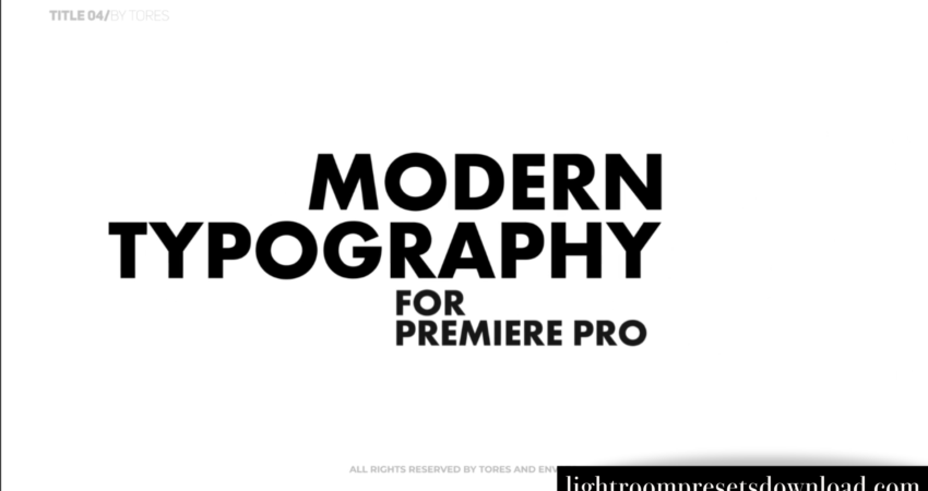 Kinetic Typography Titles – Kineton Premiere Pro – Video Template – 30602690