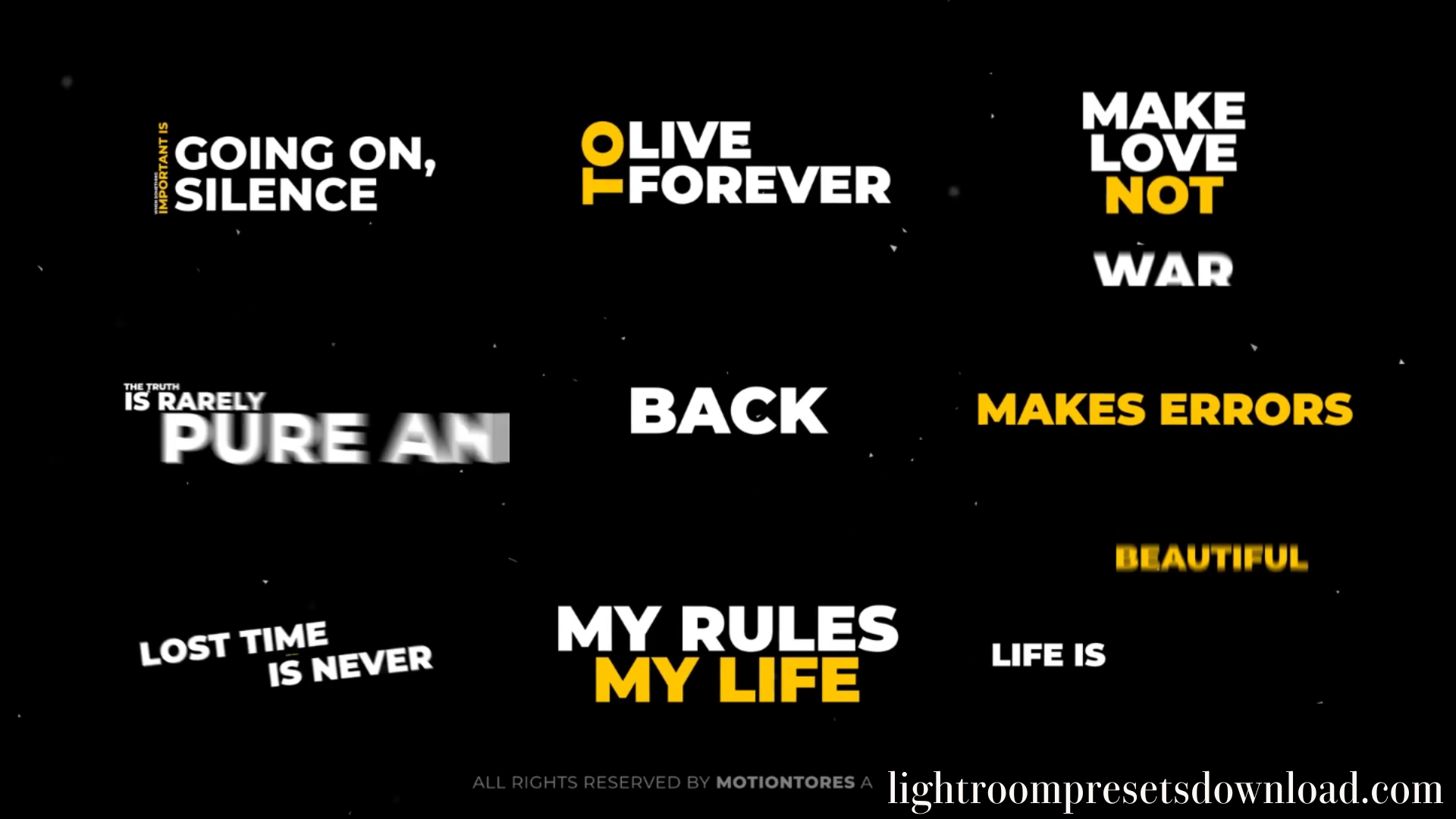 Typography Text Titles Part 01 Premiere Pro – Video Template – 34501970