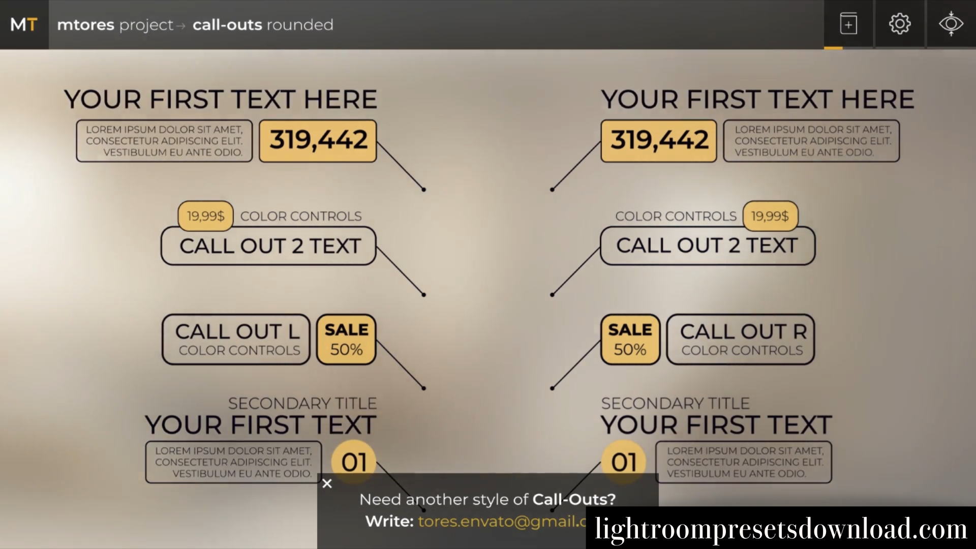 Call Outs Rounded Premiere Pro – Video Template – 23142098