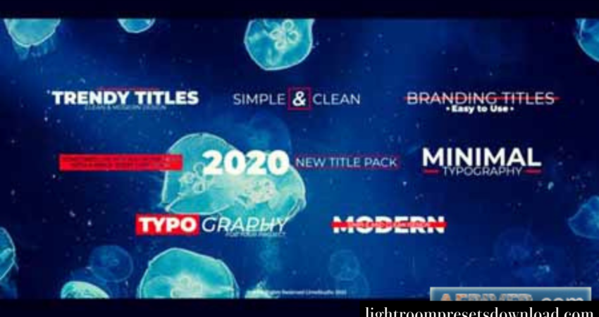 Videohive – Trendy Titles – 38668107